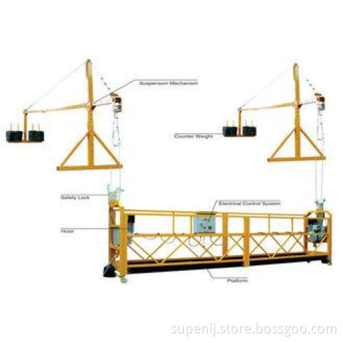 Adjustable Stable Temporary Suspended Platform Systems ZLP